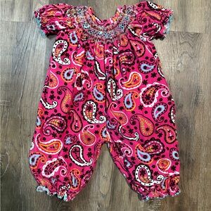 Stellybelly Pink Paisley Romper